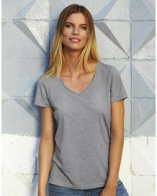 Damski t-shirt V-neck V Triblend/women, B & C