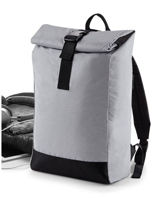 Odblaskowy plecak Roll-Top, Bag Base