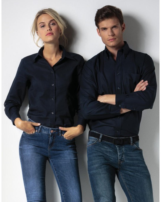 Bluzka Oxford Workwear z długimi rękawami, Kustom Kit